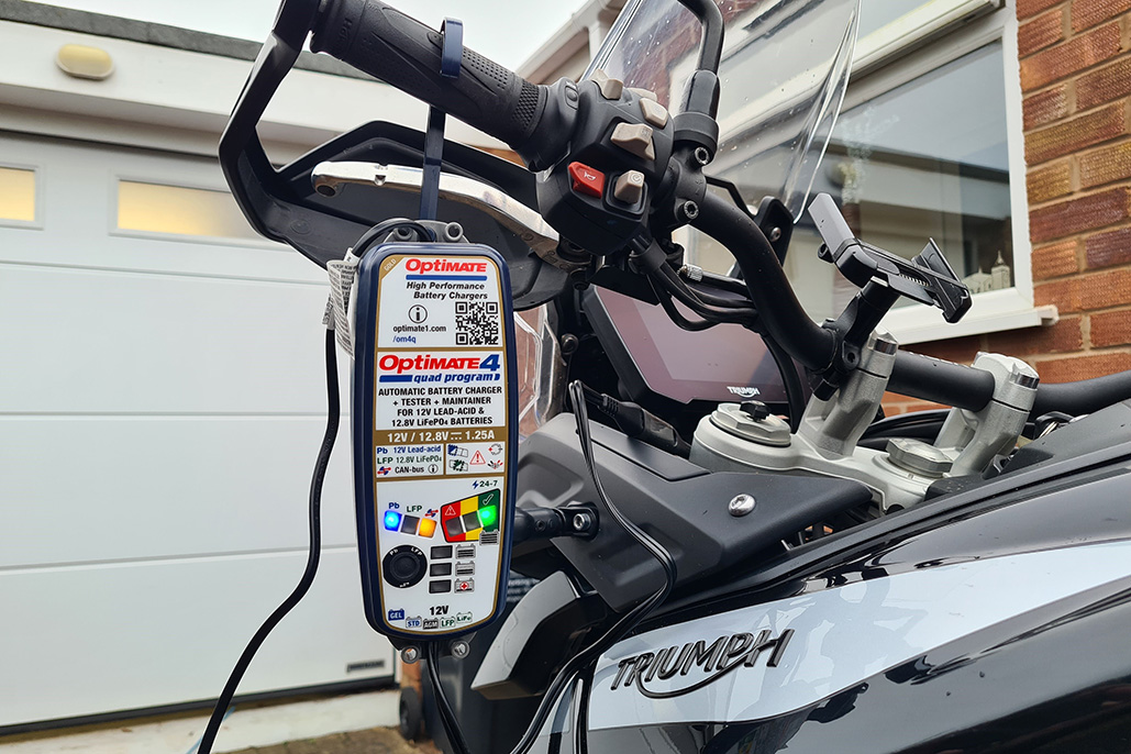 Plug-in charging for Triumph Tigers