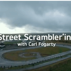 Carl Fogarty Returns To Speedway On Triumph Street Scrambler