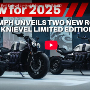 Triumph Unveils Two New Rocket 3 Evel Knievel Limited Editions - Video
