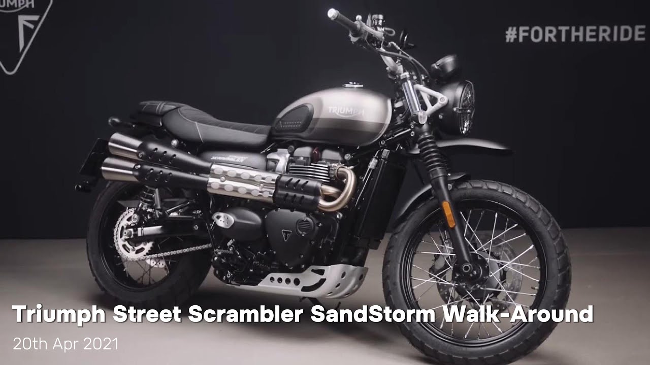 Triumph Street Scrambler SandStorm Walkaround - Video
