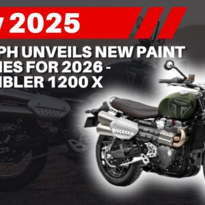 Triumph Unveils New Paint Schemes For 2026 - Scrambler 1200 X