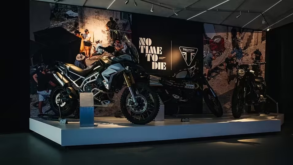 Triumph Factory Visitor Experience Launches New No Time To Die Exhibition