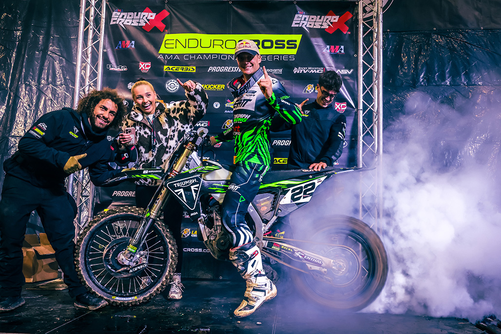 Jonny Walker Secures 2025 Endurocross Series Win For Triumph Factory Racing