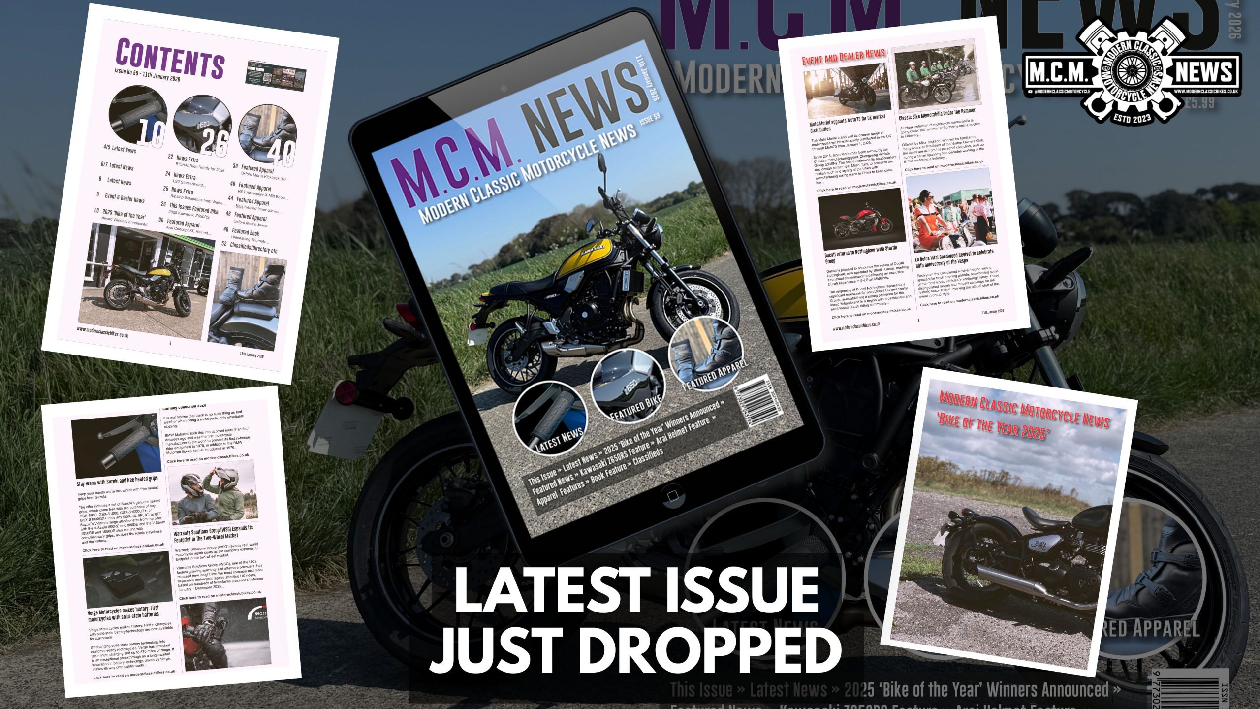 New issue of M.C.M. News has dropped on Kindle - Issue 59