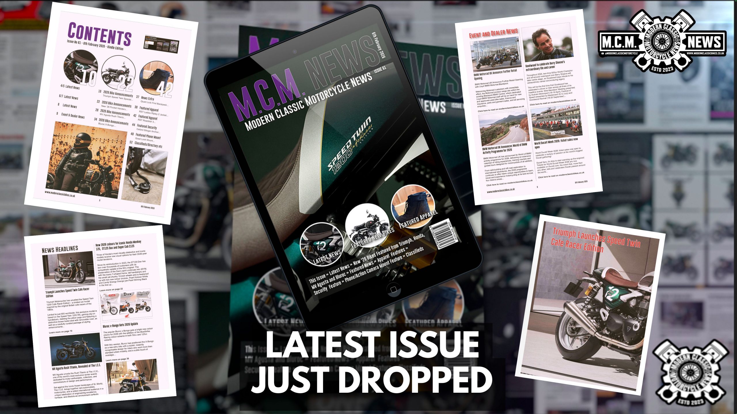 New issue of M.C.M. News Digital-Only Version has dropped - Issue 61