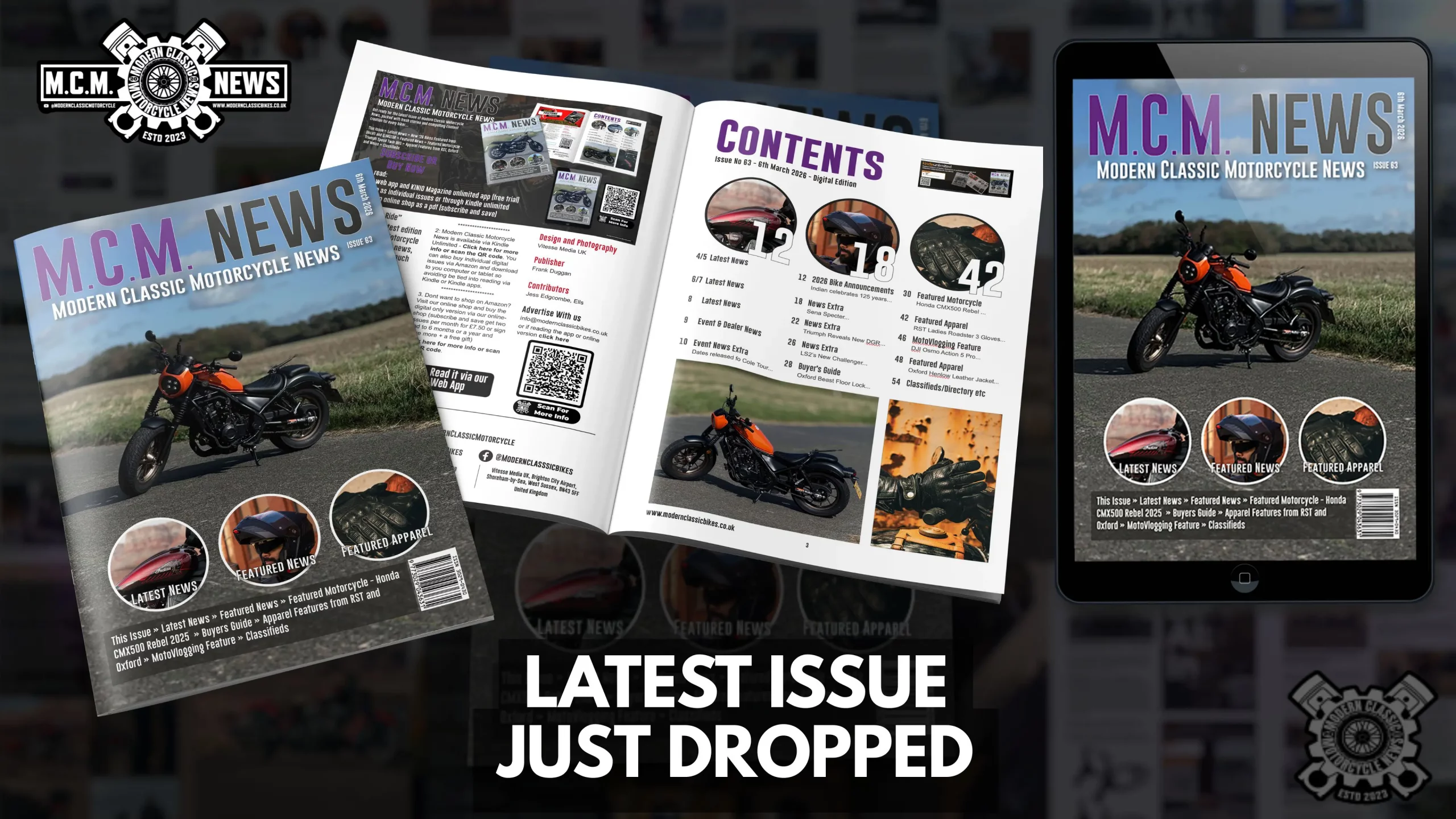 New issue of M.C.M. News Digital-Only Version has dropped - Issue 63