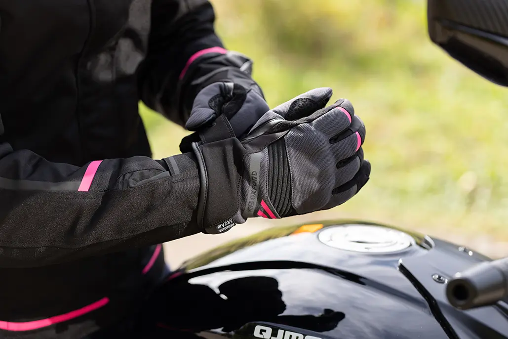 New Colourway! Oxford Dakar Dry2Dry Women'S Glove - Charcoal/Pink